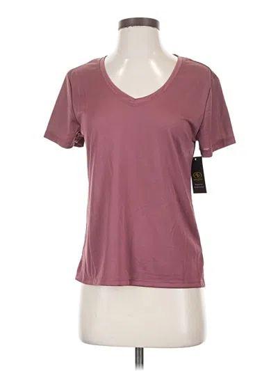 Pre-owned Athletic Works Active T-shirt In Burgundy