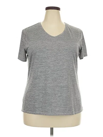 Pre-owned Athletic Works Active T-shirt In Gray