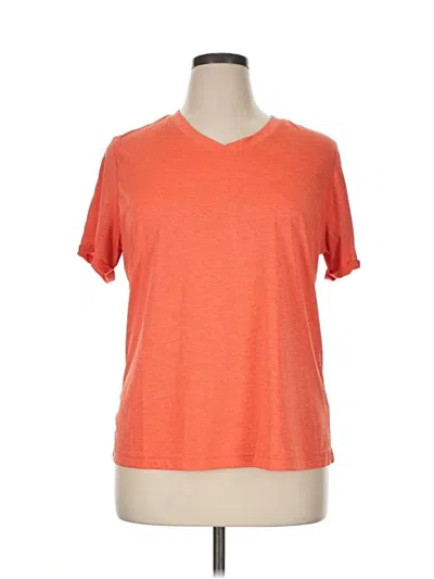 Pre-owned Athletic Works Active T-shirt In Orange