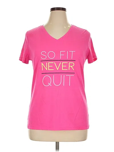 Pre-owned Athletic Works Active T-shirt In Pink