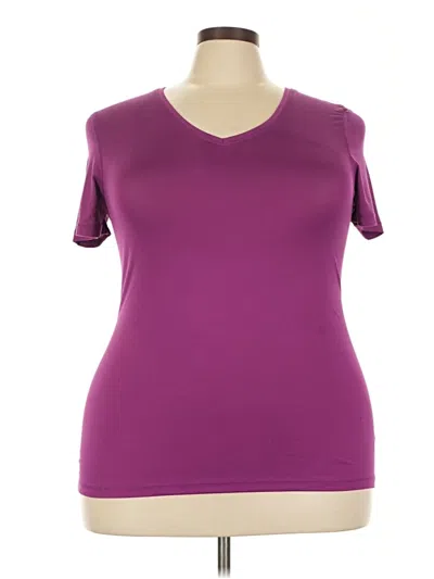 Pre-owned Athletic Works Active T-shirt In Purple
