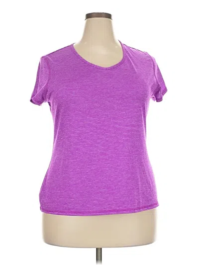 Pre-owned Athletic Works Active T-shirt In Purple