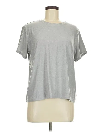 Pre-owned Athletic Works Active T-shirt In Silver