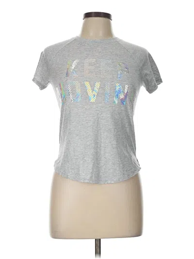 Pre-owned Athletic Works Active T-shirt In Silver