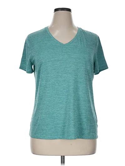 Pre-owned Athletic Works Active T-shirt In Teal