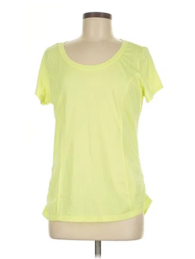 Pre-owned Athletic Works Active T-shirt In Yellow