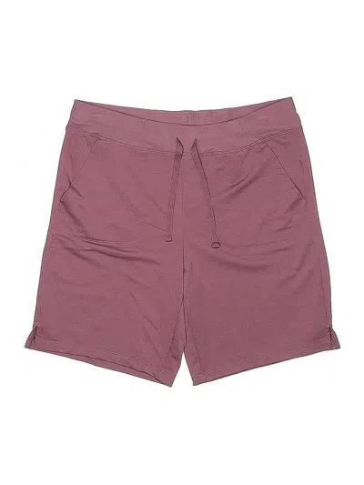 Pre-owned Athletic Works Athletic Shorts In Burgundy