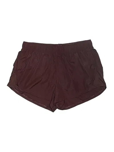 Pre-owned Athletic Works Athletic Shorts In Burgundy