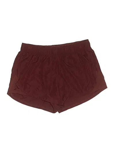 Pre-owned Athletic Works Athletic Shorts In Burgundy