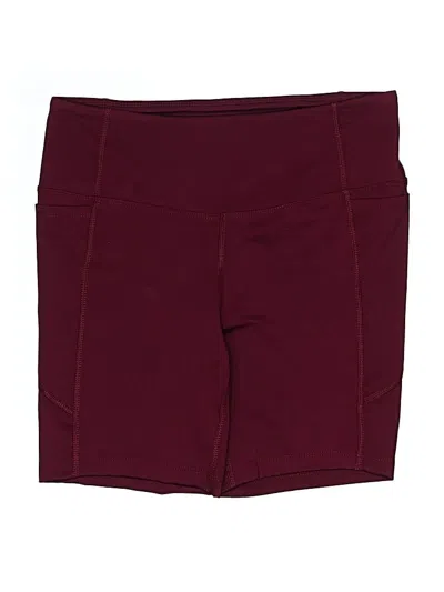 Pre-owned Athletic Works Athletic Shorts In Burgundy