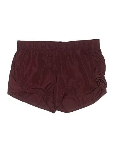 Pre-owned Athletic Works Athletic Shorts In Burgundy