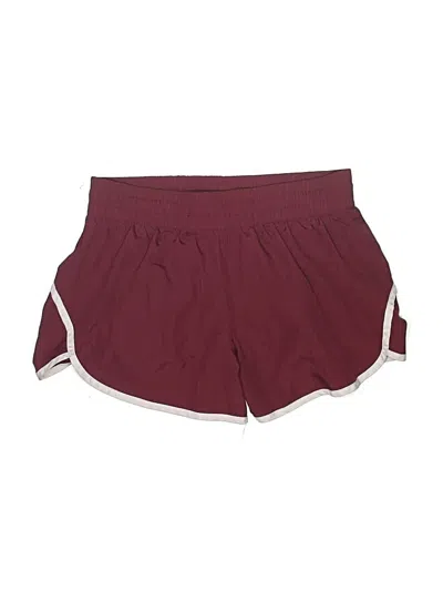 Pre-owned Athletic Works Athletic Shorts In Burgundy