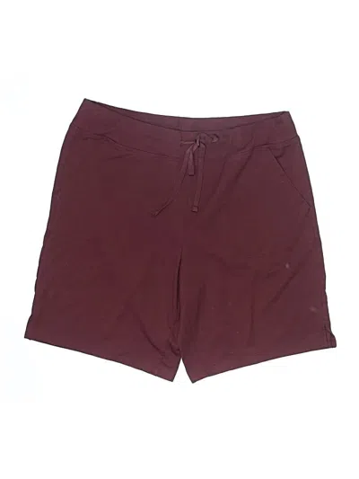 Pre-owned Athletic Works Athletic Shorts In Burgundy