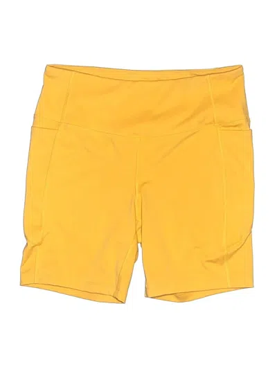 Pre-owned Athletic Works Athletic Shorts In Yellow