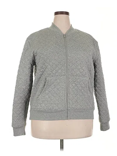 Pre-owned Athletic Works Cardigan Sweater In Gray