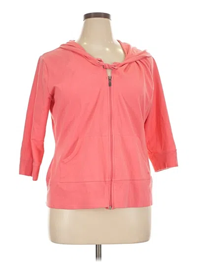 Pre-owned Athletic Works Cardigan Sweater In Pink