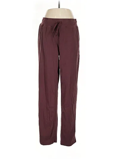 Pre-owned Athletic Works Casual Pants In Burgundy