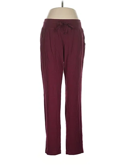 Pre-owned Athletic Works Casual Pants In Burgundy