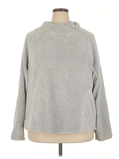 Pre-owned Athletic Works Fleece Jacket In Gray