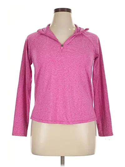 Pre-owned Athletic Works Long Sleeve Polo Shirt In Pink