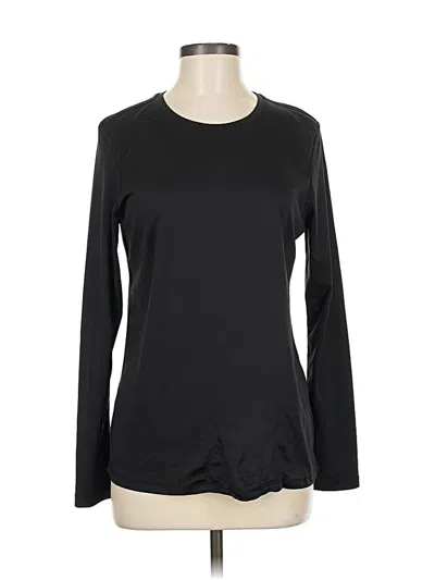 Pre-owned Athletic Works Long Sleeve T-shirt In Black