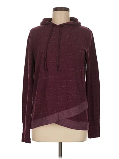 Pre-owned Athletic Works Long Sleeve Top Burgundy Cowl Neck Tops