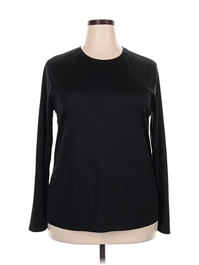 Pre-owned Athletic Works Long Sleeve T-shirt In Black
