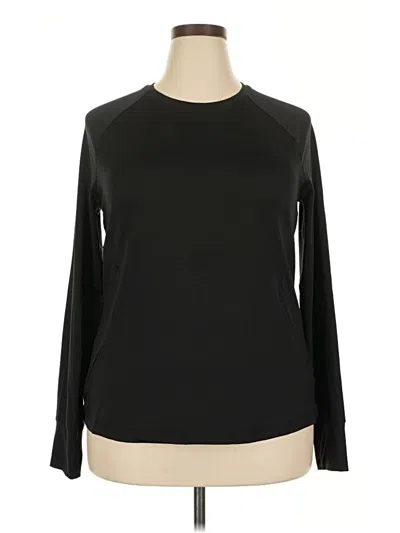 Pre-owned Athletic Works Long Sleeve T-shirt In Black