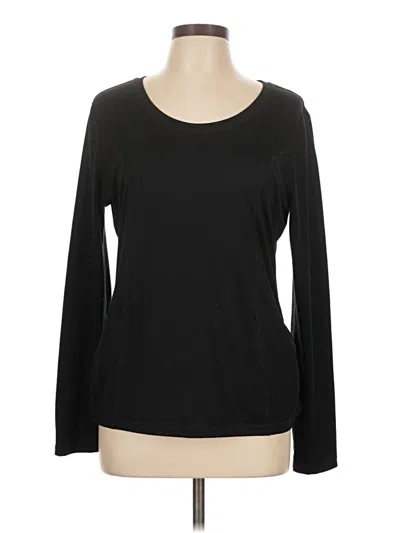 Pre-owned Athletic Works Long Sleeve T-shirt In Black