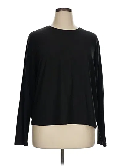 Pre-owned Athletic Works Long Sleeve T-shirt In Black