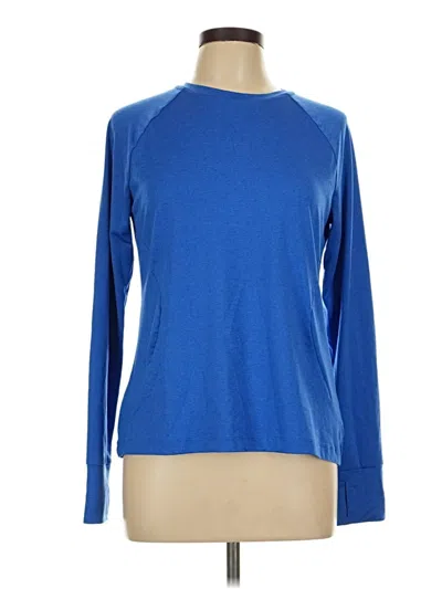 Pre-owned Athletic Works Long Sleeve T-shirt In Blue