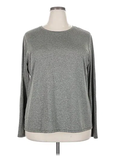 Pre-owned Athletic Works Long Sleeve T-shirt In Gray
