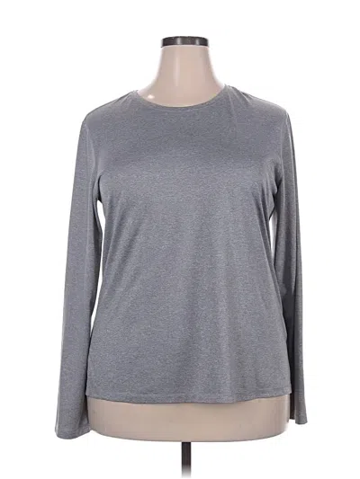 Pre-owned Athletic Works Long Sleeve T-shirt In Gray