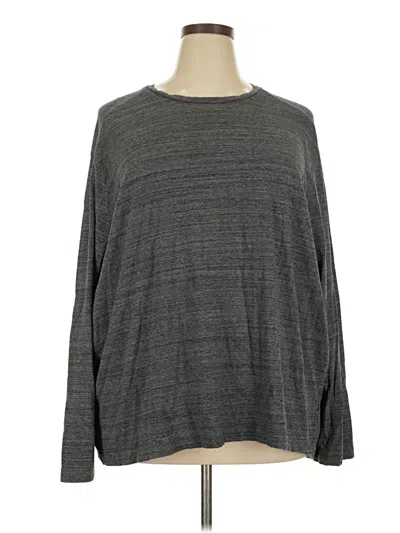 Pre-owned Athletic Works Long Sleeve T-shirt In Gray
