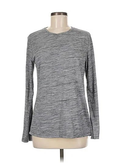 Pre-owned Athletic Works Long Sleeve T-shirt In Gray