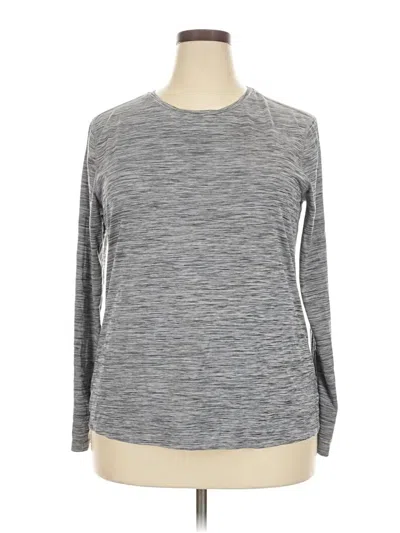 Pre-owned Athletic Works Long Sleeve T-shirt In Gray