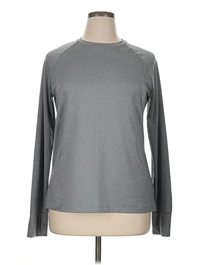 Pre-owned Athletic Works Long Sleeve T-shirt In Gray