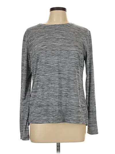 Pre-owned Athletic Works Long Sleeve T-shirt In Gray