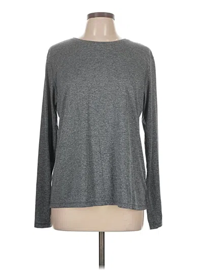 Pre-owned Athletic Works Long Sleeve T-shirt In Gray