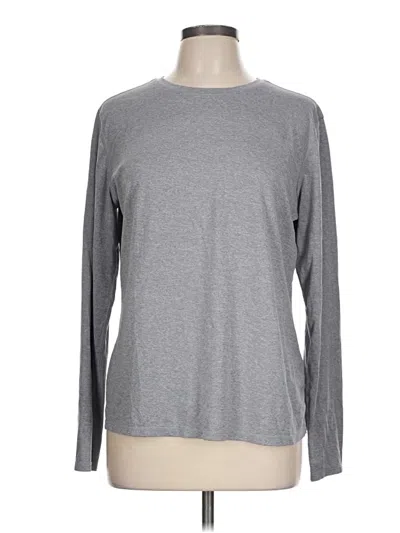 Pre-owned Athletic Works Long Sleeve T-shirt In Gray