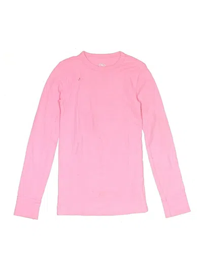 Pre-owned Athletic Works Kids' Long Sleeve T-shirt In Pink