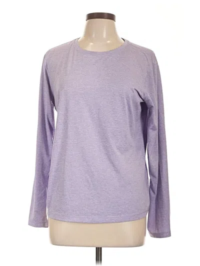 Pre-owned Athletic Works Long Sleeve T-shirt In Purple