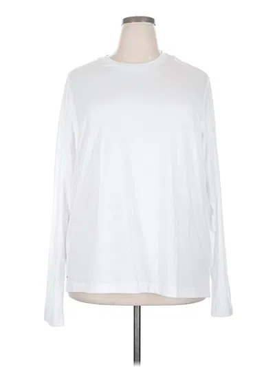 Pre-owned Athletic Works Long Sleeve T-shirt In White