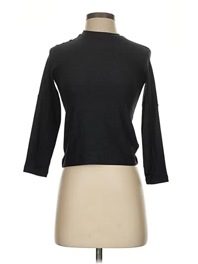 Pre-owned Athletic Works Long Sleeve Turtleneck In Black