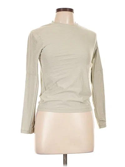 Pre-owned Athletic Works Long Sleeve Turtleneck In Tan
