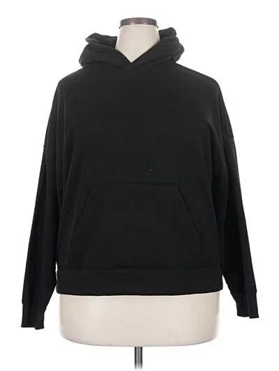 Pre-owned Athletic Works Pullover Hoodie In Black