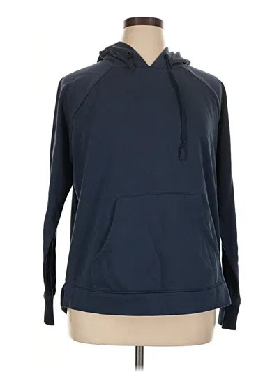 Pre-owned Athletic Works Pullover Hoodie In Blue