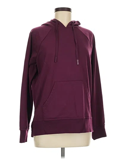 Pre-owned Athletic Works Pullover Hoodie In Burgundy