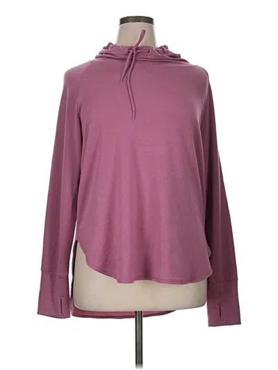 Pre-owned Athletic Works Pullover Hoodie In Purple