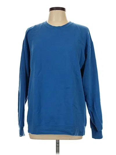 Pre-owned Athletic Works Pullover Sweater In Blue